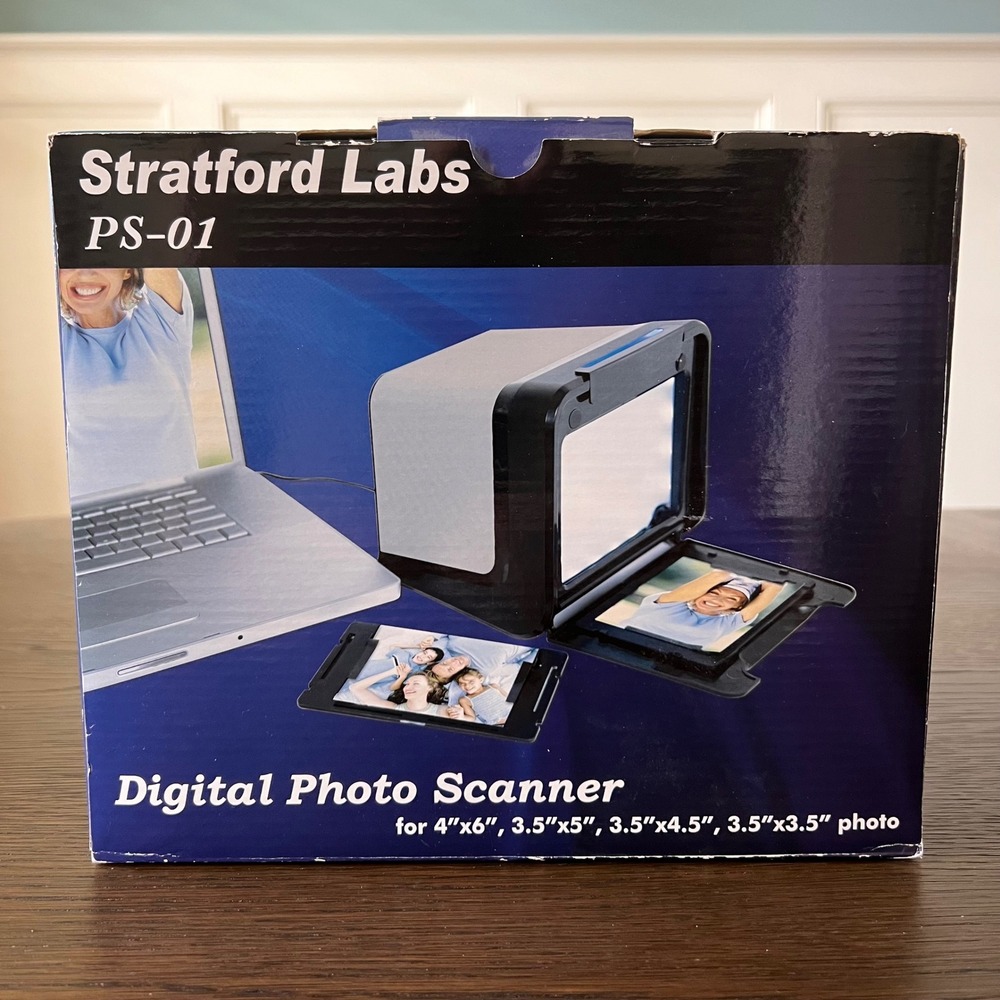 Stratford Labs PS-01 Digital Photo Scanner USB 2.0 8MP Interpolation 4x6 Prints